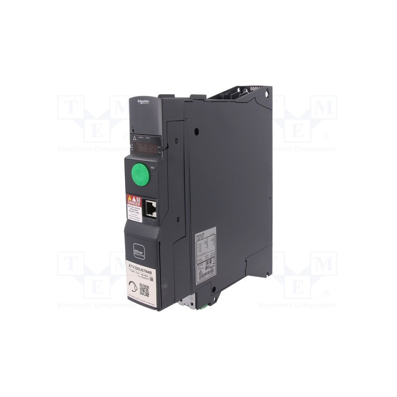 1 pcs x SCHNEIDER ELECTRIC - ATV320U07N4B - Vector inverter, 0.75kW, 3x400VAC, 3x380÷500VAC, 0÷10V, IN: 9, 2.3A