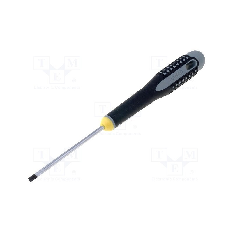 1 pcs x BAHCO - BE-8030 - Screwdriver, slot, 3,5x0,6mm, Blade length: 75mm