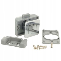 A push-in lock for the cabinets of a camper, a yacht, a camping site