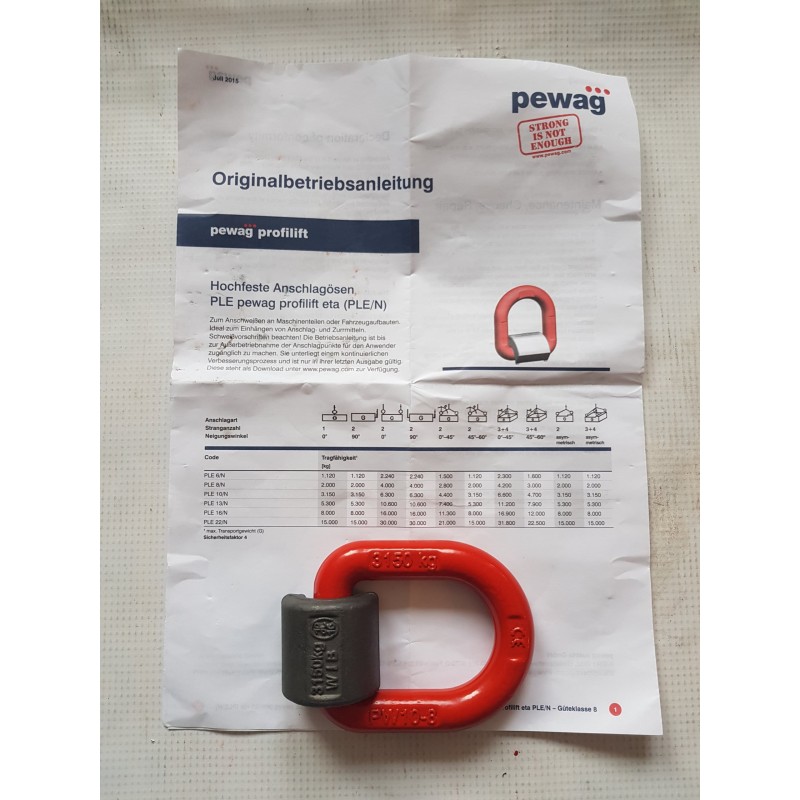 Pewag load lashing eye handle 3 15t 6 3t