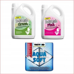 B Fresh toilet fluid set, thetford paper