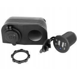 Cigarette lighter socket charger Cyrus 12 24v 1 2 1a