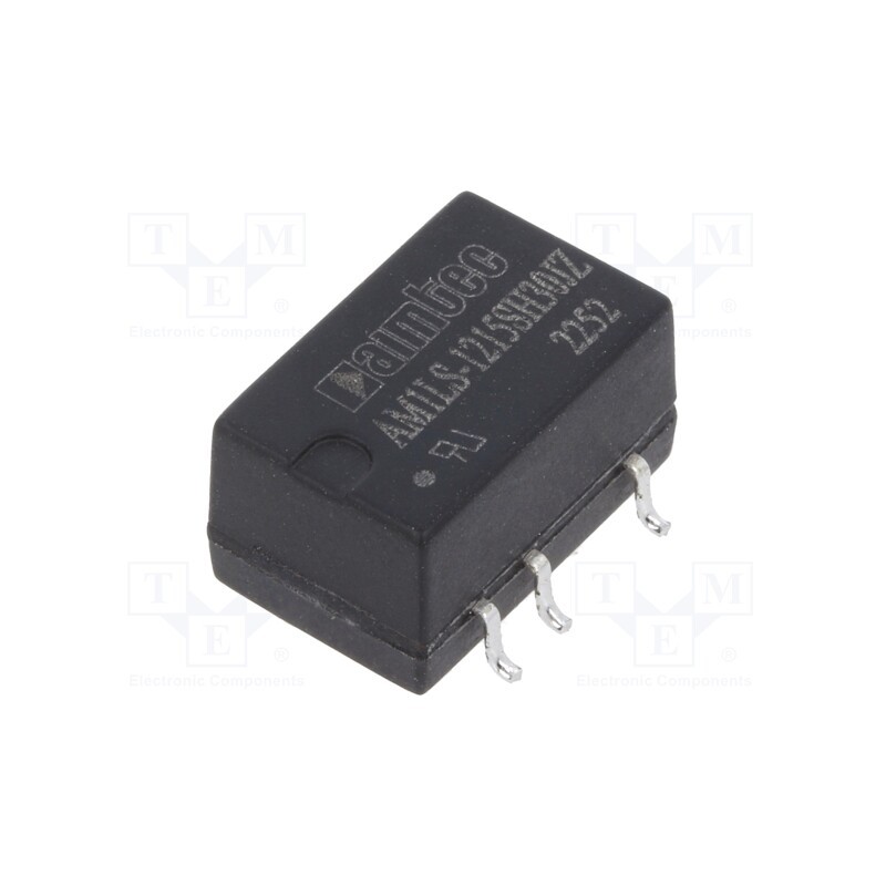 1 pcs x AIMTEC - AM1LS-1215SH30JZ - Converter: DC/DC, 1W, Uin: 10.8÷13.2V, Uout: 15VDC, Iout: 67mA, SMD