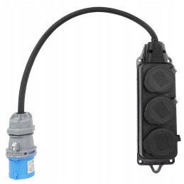Adapter, CEE plug, 230v socket, IP44 adapter