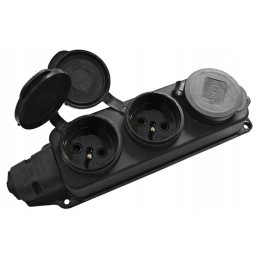 Adapter, CEE plug, 230v socket, IP44 adapter