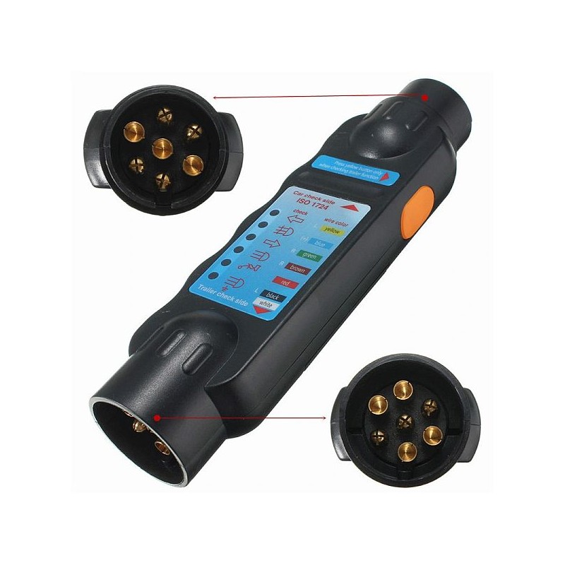 7pin trailer hitch plug socket tester