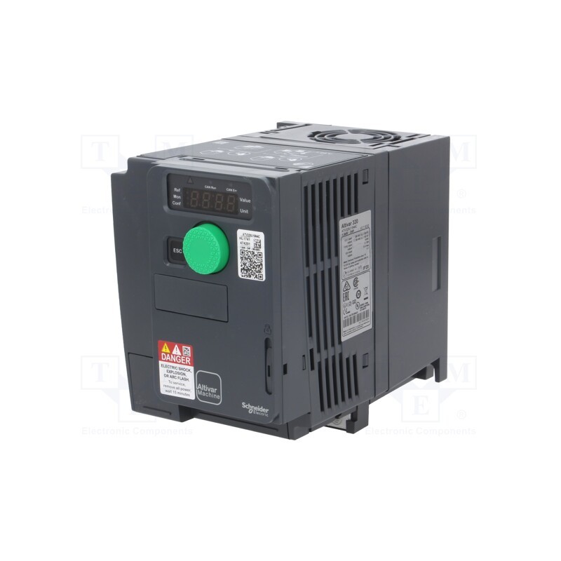 1 pcs x SCHNEIDER ELECTRIC - ATV320U15N4C - Vector inverter, 1.5kW, 3x400VAC, 3x380÷500VAC, 0÷10V, IN: 9, 4.1A