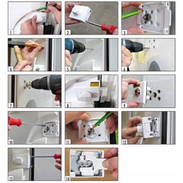 Additional lock Ducato door lock 2006 2021 5 pcs