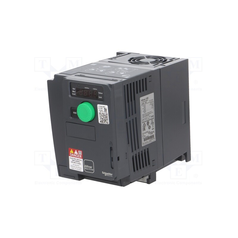 1 pcs x SCHNEIDER ELECTRIC - ATV320U22M2C - Vector inverter, Max motor power: 2.2kW, Usup: 200÷240VAC, IN: 9