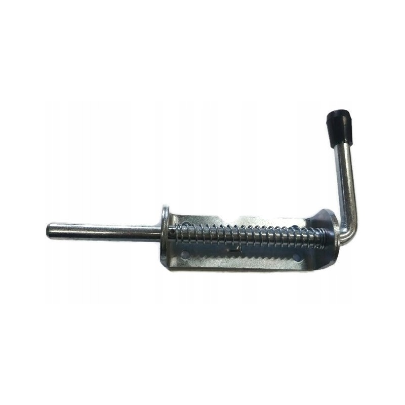 Side latch on a spring bolt