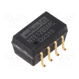 1 pcs x Murata Power Solutions - NTE1205MC - Converter: DC/DC, 1W, Uin: 10.8÷13.2V, Uout: 5VDC, Iout: 200mA, SMD