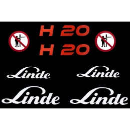 Linde h20 pictogram stickers set