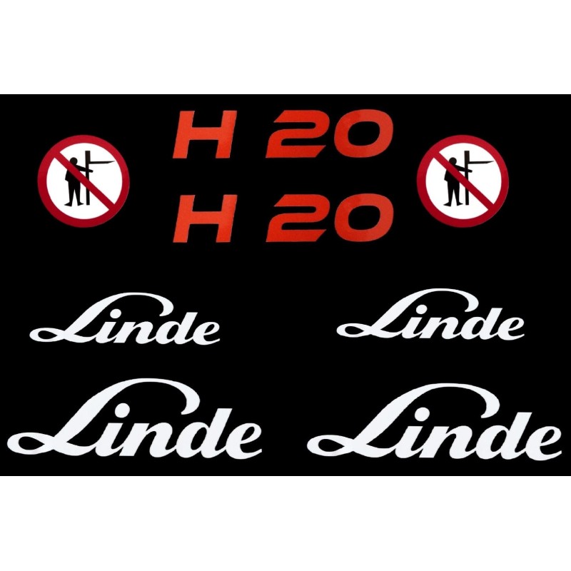 Linde h20 pictogram stickers set