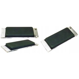 Aluminum and rubber bumper plate for semi-trailer bumper