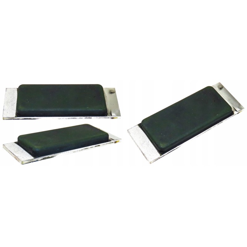 Aluminum and rubber bumper plate for semi-trailer bumper