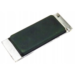 Aluminum and rubber bumper plate for semi-trailer bumper