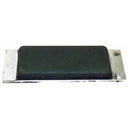 Aluminum and rubber bumper plate for semi-trailer bumper