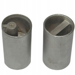 Adapter, lower end for the tarpaulin fin of the pipe 27