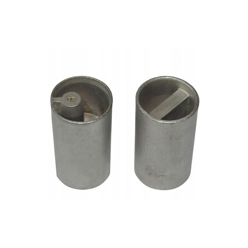 Adapter, lower end for the tarpaulin fin of the pipe 27