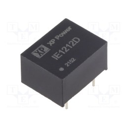 1 pcs x XP POWER - IE1212D - Converter: DC/DC, 1W, Uin: 12V, Uout: 12VDC, Iout: 84mA, DIP, 150kHz