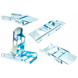 Straight buckle for tensioning belt of galvanized curtains and tarpaulins