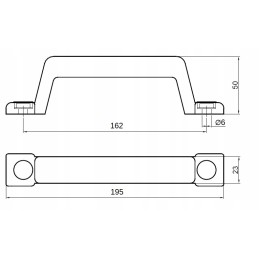 Maneuvering handle, deck handle