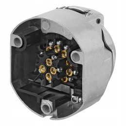 13-pin trailer hitch socket with aluminum switch
