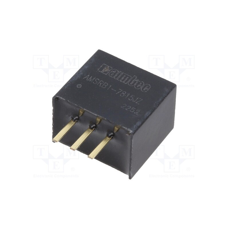 1 pcs x AIMTEC - AMSRB1-7815JZ - Converter: DC/DC, 15W, Uin: 20÷36V, Uout: 15VDC, Iout: 1A, SIP3, THT
