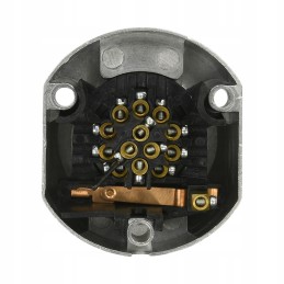 13-pin trailer hitch socket with aluminum switch