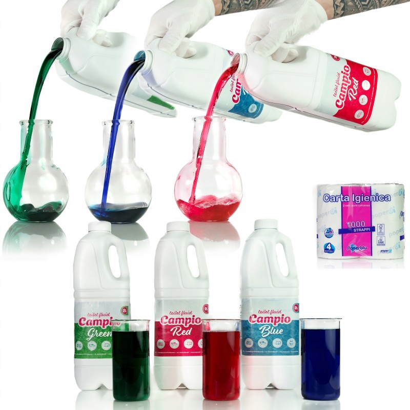 Fluid fluids for tourist toilets, 6l paper toilet