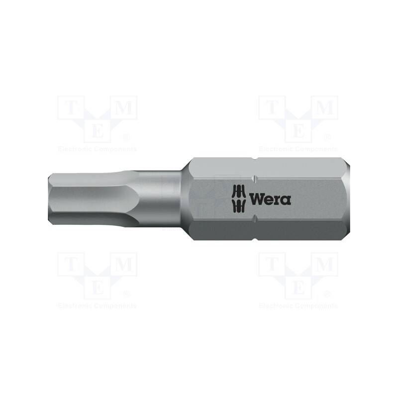 1 pcs x WERA - 5056341001 - Screwdriver bit, Hex Plus key,hex key with protection, HEX 2mm
