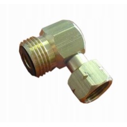 Angle reduction for a small cylinder, large cylinder, elbow