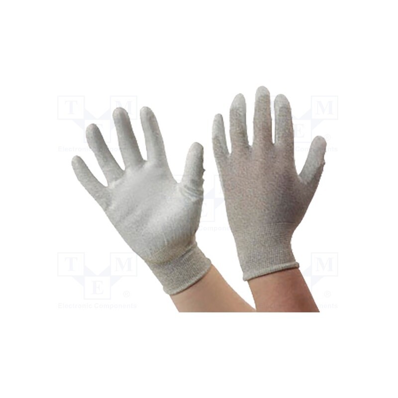 1 set x ANTISTAT - 109-0431 - Protective gloves, ESD, M, beige
