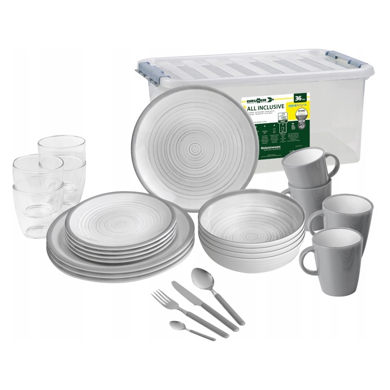 Brunner Bellagio melamine dinner set 36 pcs