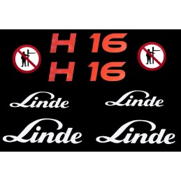 Linde h16 pictogram stickers set