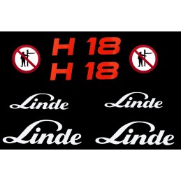 Linde h18 pictogram stickers set