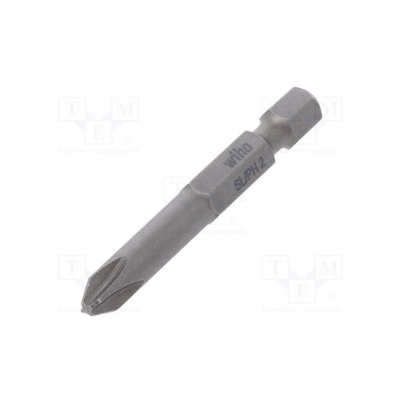 1 pcs x WIHA - 32492 - Screwdriver bit, PlusMinus cross PH-type, SL/PH2, PROFESSIONAL