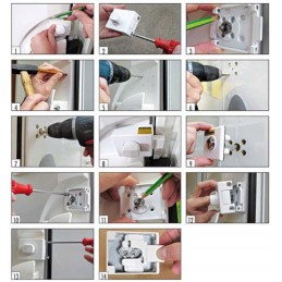 Additional lock Ducato door lock from 09 2021 5 pcs
