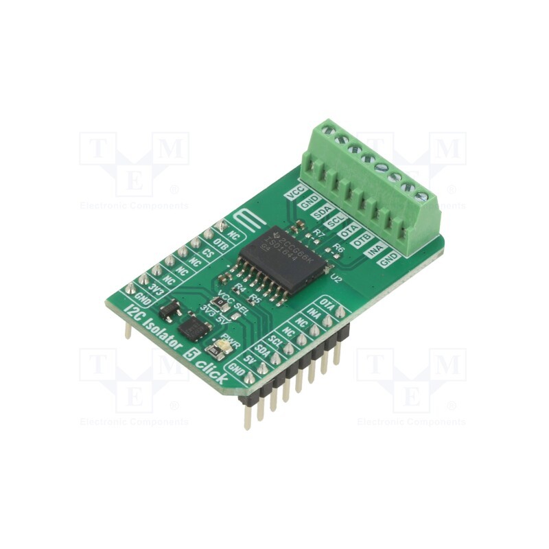 1 pcs x MIKROE - I2C ISOLATOR 5 CLICK - Click board, isolator, GPIO,I2C, ISO1644, prototype board