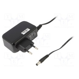 1 pcs x CELLEVIA POWER - CLW-2412-W2E-ER - Power supply: switched-mode, plug, 12VDC, 2A, 24W, Plug: EU, 86.8%