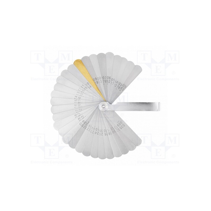 1 pcs x Hu00d6GERT TECHNIK - HT8G331 - Metric feeler gauge, L: 75mm, Width: 13mm, 13pcs.