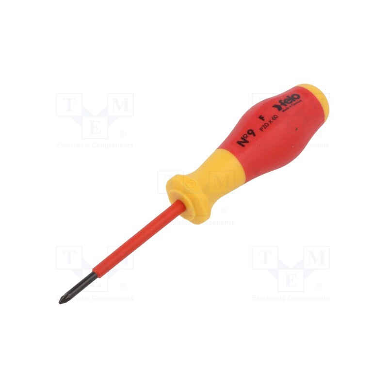 1 pcs x FELO - 915 001 90 - Screwdriver, insulated, Pozidriv®, PZ0