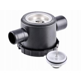Drain siphon with water plug, 39 mm, through-hole
