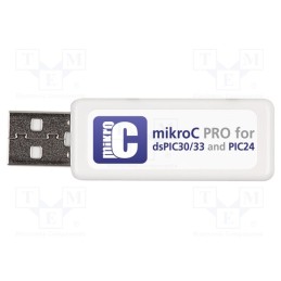 1 pcs x MIKROE - MIKROC PRO FOR DSPIC30/33 (USB DONGLE LI - Compiler, C, dsPIC30F,dsPIC33F,PIC24F,PIC24H, USB key,DVD disc