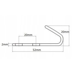 10pcs hook, tarpaulin hook, trailer side, ropes, small