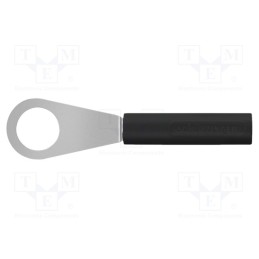 1 pcs x SCHu00dcTZINGER - LB 4-RKS NI / 8.4 / SW - Plug, ring, banana 4mm socket,ring 8,4mm, 60VDC, 32A, black, 8.4mm