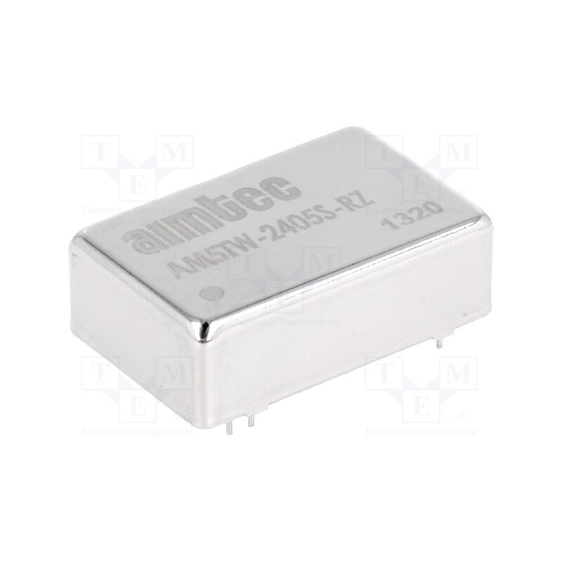 1 pcs x AIMTEC - AM5TW-2405S-RZ - Converter: DC/DC, 5W, Uin: 9÷36V, Uout: 5VDC, Iout: 1A, DIP24