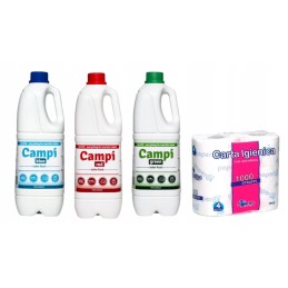 Set of fluids for tourist toilets 2lx3 paper