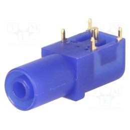 1 pcs x CLIFF - - - Socket, 4mm banana, 24A, 33mm, black, gold-plated, on panel