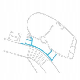 Adapter for roof awning series 6 9 carthago chic from 2014 5 5 m dometic
